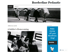 Tablet Screenshot of borderlinepedantic.wordpress.com