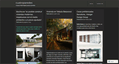 Desktop Screenshot of cuatroparedesprefabricadas.wordpress.com