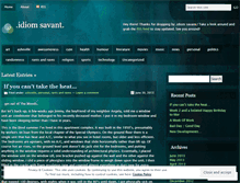 Tablet Screenshot of idiomsavant.wordpress.com
