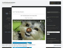 Tablet Screenshot of huhthatwasrandom.wordpress.com