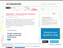 Tablet Screenshot of liebesbriefe.wordpress.com