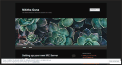 Desktop Screenshot of nikithaguna.wordpress.com