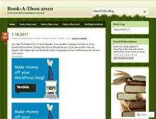 Tablet Screenshot of bookathonalong.wordpress.com