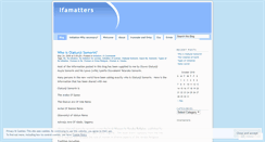 Desktop Screenshot of ifamatters.wordpress.com