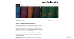 Desktop Screenshot of consteducator.wordpress.com