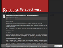 Tablet Screenshot of dynamicsperspectives.wordpress.com