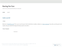 Tablet Screenshot of fun2race.wordpress.com