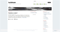 Desktop Screenshot of luciidream.wordpress.com