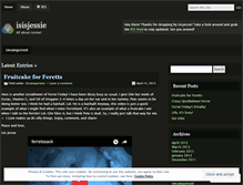 Tablet Screenshot of isisjessie.wordpress.com