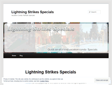 Tablet Screenshot of lightningstrikesspecials.wordpress.com