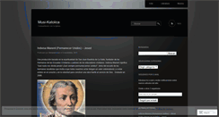 Desktop Screenshot of musikatolica.wordpress.com
