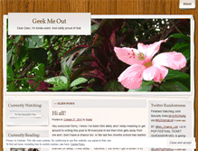 Tablet Screenshot of geekmeout.wordpress.com