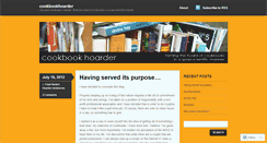 Desktop Screenshot of cookbookhoarder.wordpress.com