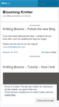 Mobile Screenshot of bloomingknitter.wordpress.com