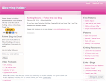 Tablet Screenshot of bloomingknitter.wordpress.com