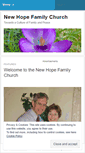 Mobile Screenshot of newhope4peace.wordpress.com