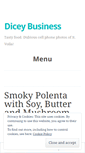 Mobile Screenshot of diceybusiness.wordpress.com