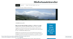 Desktop Screenshot of misfortunatetraveler.wordpress.com