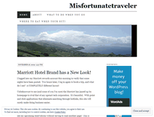 Tablet Screenshot of misfortunatetraveler.wordpress.com