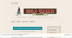 Desktop Screenshot of blogdaciclourbano.wordpress.com