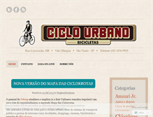 Tablet Screenshot of blogdaciclourbano.wordpress.com