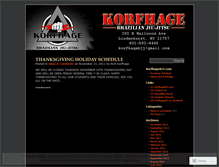 Tablet Screenshot of korfhage.wordpress.com