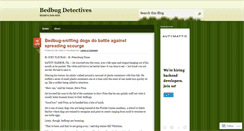 Desktop Screenshot of bedbugdetectives.wordpress.com