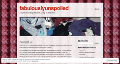 Desktop Screenshot of fabulouslyunspoiled.wordpress.com