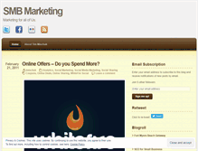 Tablet Screenshot of marketingsmb.wordpress.com