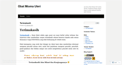Desktop Screenshot of obatmiomauteriwe.wordpress.com