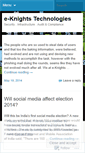 Mobile Screenshot of eknightstech.wordpress.com