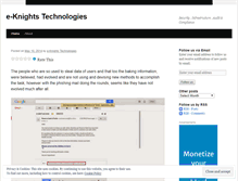 Tablet Screenshot of eknightstech.wordpress.com