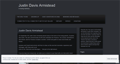 Desktop Screenshot of justindavisarmistead.wordpress.com