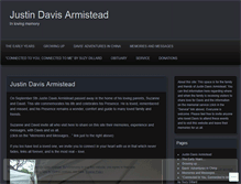 Tablet Screenshot of justindavisarmistead.wordpress.com