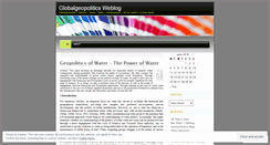 Desktop Screenshot of globalgeopolitics.wordpress.com