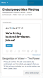 Mobile Screenshot of globalgeopolitics.wordpress.com