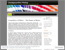Tablet Screenshot of globalgeopolitics.wordpress.com