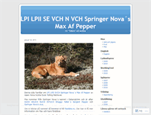 Tablet Screenshot of maxafpepper.wordpress.com