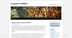 Desktop Screenshot of carpedieminsead.wordpress.com