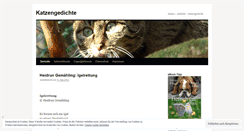 Desktop Screenshot of katzengedichte.wordpress.com