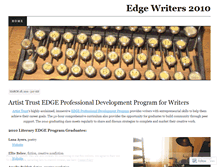 Tablet Screenshot of edgewriters.wordpress.com