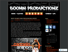 Tablet Screenshot of boomnproductionz.wordpress.com