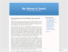 Tablet Screenshot of mymoneysmart.wordpress.com