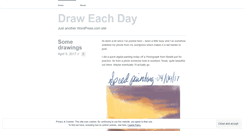 Desktop Screenshot of draweachday.wordpress.com