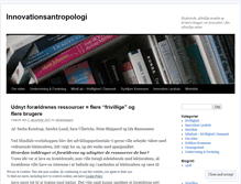 Tablet Screenshot of innovationsantropologi.wordpress.com