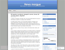 Tablet Screenshot of newsmorgue.wordpress.com