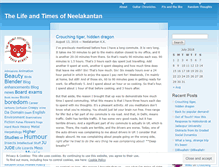 Tablet Screenshot of lifeofneelakantan.wordpress.com