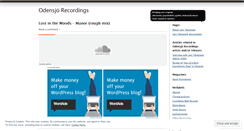 Desktop Screenshot of odensjorecordings.wordpress.com