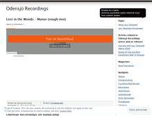 Tablet Screenshot of odensjorecordings.wordpress.com