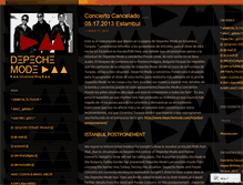 Tablet Screenshot of depechemode.wordpress.com